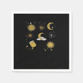 Whimsigoth Sun Moon Witchy Classic Serviette (Vorderseite)