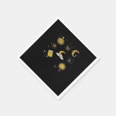 Whimsigoth Sun Moon Witchy Classic Serviette (Ecke)