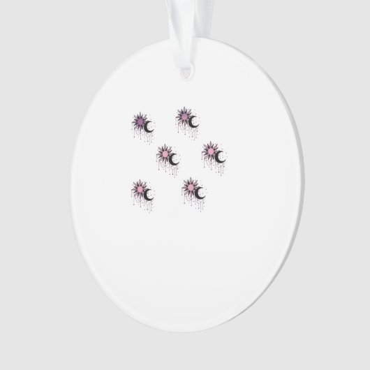 Whimsigoth Sun Moon Witchy Ornament (Vorderseite)