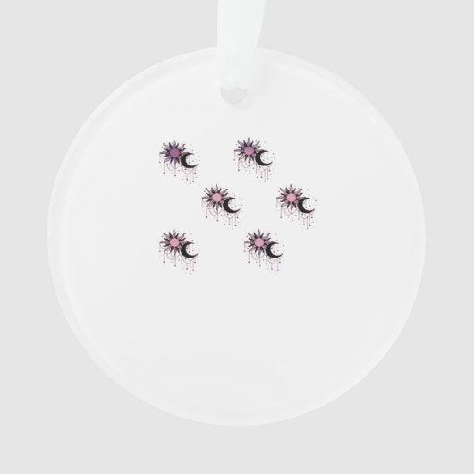 Whimsigoth Sun Moon Witchy Ornament (Vorderseite)