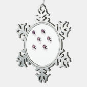 Whimsigoth Sun Moon Witchy Schneeflocken Zinn-Ornament (Rechts)