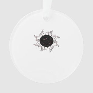 Whimsigoth Sun Space Mountains und Sonnenuntergang Ornament