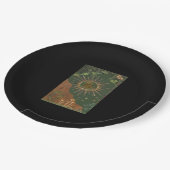 Whimsigoth Swirl Poster Pappteller (Schrägansicht)