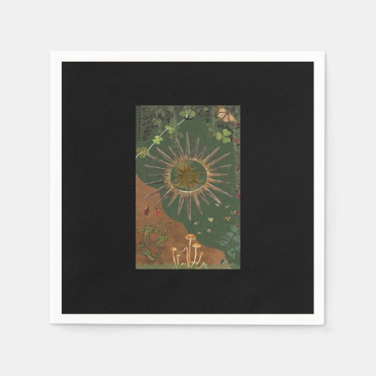 Whimsigoth Swirl Poster Serviette (Vorderseite)