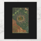 Whimsigoth Swirl Poster Weinetikett (Einzelnes Label)