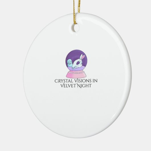 Whimsigoth Tinte - Mystische Wälder, Monde & Magie Keramik Ornament (Links)