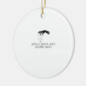 Whimsigoth Tinte - Mystische Wälder, Monde & Magie Keramik Ornament (Links)