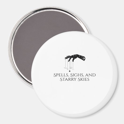 Whimsigoth Tinte - Mystische Wälder, Monde & Magie Magnet (Vorderseite/Rückseite)