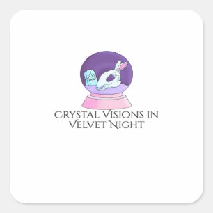 Whimsigoth Tinte – Mystische Wälder, Monde & Magie Quadratischer Aufkleber