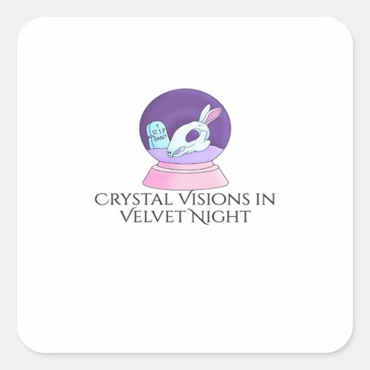 Whimsigoth Tinte - Mystische Wälder, Monde & Magie Quadratischer Aufkleber (Vorderseite)