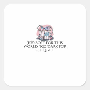 Whimsigoth-Tinte – Mystische Wälder, Monde & Magie Quadratischer Aufkleber