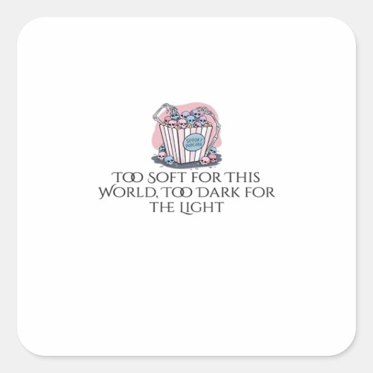 Whimsigoth Tinte - Mystische Wälder, Monde & Magie Quadratischer Aufkleber (Vorderseite)