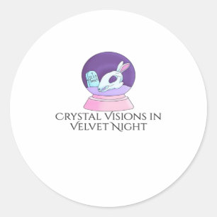 Whimsigoth Tinte – Mystische Wälder, Monde & Magie Runder Aufkleber