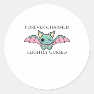 Whimsigoth-Tinte – Mystische Wälder, Monde & Magie Runder Aufkleber