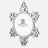 Whimsigoth Tinte - Mystische Wälder, Monde & Magie Schneeflocken Zinn-Ornament (Rechts)