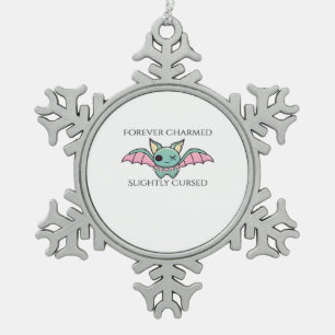 Whimsigoth Tinte - Mystische Wälder, Monde & Magie Schneeflocken Zinn-Ornament