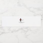 Whimsigoth Tinte - Mystische Wälder, Monde & Magie Wasserflaschenetikett (Einzelnes Label)