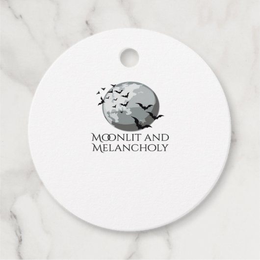 Whimsigoth Tinte - Mystische Wälder, Mondmagic Cla Geschenkanhänger (Vorderseite)