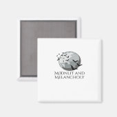 Whimsigoth Tinte - Mystische Wälder, Mondmagic Cla Magnet (Vorderseite/Rückseite)