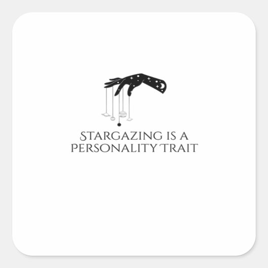 Whimsigoth Tinte - Mystische Wälder, Mondmagic Cla Quadratischer Aufkleber (Vorderseite)