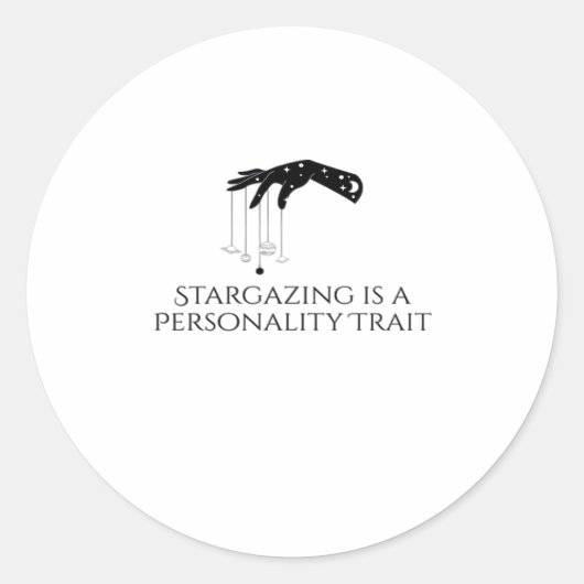 Whimsigoth Tinte - Mystische Wälder, Mondmagic Cla Runder Aufkleber (Vorderseite)