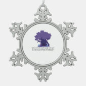 Whimsigoth Tinte - Mystische Wälder, Mondmagic Cla Schneeflocken Zinn-Ornament (Vorderseite)