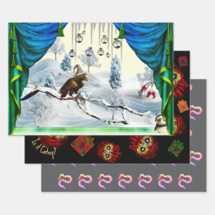 WHIMSIGOTH URLAY Packpapier 3 Blatt Set