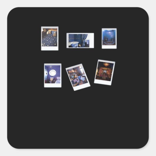 Whimsigoth Wall Art Decke Gamer Heckinfarout-Klass Quadratischer Aufkleber (Vorderseite)