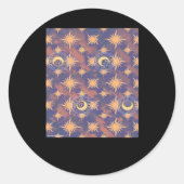 Whimsigoth Wallpaper Classic Runder Aufkleber (Vorderseite)