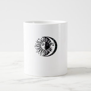 Whimsigoth Watercolor Sun Moon Witchy Classic Jumbo-Tasse