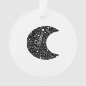 Whimsigoth Witch Moon Wicca Kawaii Goth Tattoo Ast Ornament (Vorderseite)