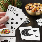 Whimsigoth Witch Moon Wicca Kawaii Goth Tattoo Ast Spielkarten (In Situ)