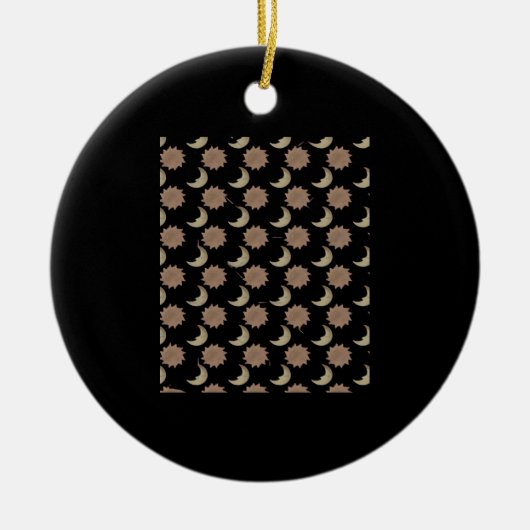 Whimsigoth Wolken Grafik Keramik Ornament (Vorne)