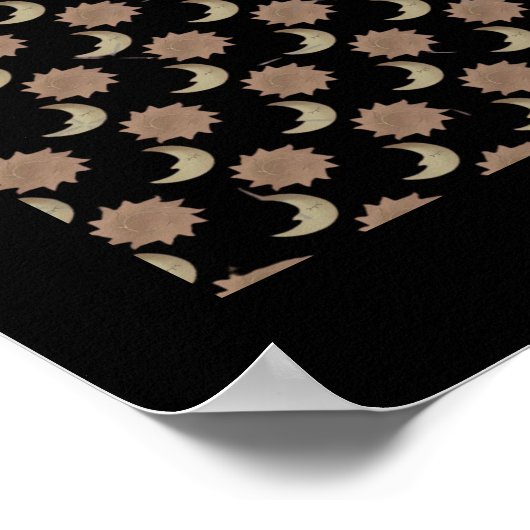 Whimsigoth Wolken Grafik Poster (Ecke)