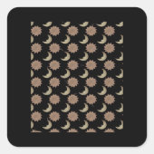 Whimsigoth Wolken Grafik Quadratischer Aufkleber (Vorderseite)