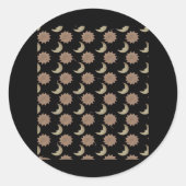 Whimsigoth Wolken Grafik Runder Aufkleber (Vorderseite)