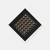 Whimsigoth Wolken Grafik Serviette (Ecke)