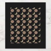 Whimsigoth Wolken Grafik Weinetikett (Einzelnes Label)