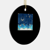 Whimsigoth Wolken Sun Moon Witchy Classic Keramik Ornament (Rechts)