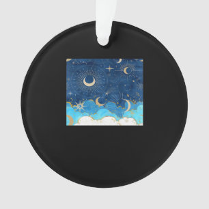 Whimsigoth Wolken Sun Moon Witchy Classic Ornament