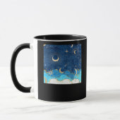 Whimsigoth Wolken Sun Moon Witchy Classic Tasse (Links)