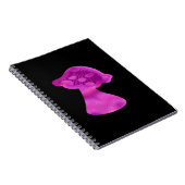 Whimsigoth Zen Pattern Mushroom Notizblock (Rechte Seite)