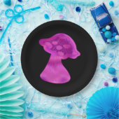 Whimsigoth Zen Pattern Mushroom Pappteller (Party)
