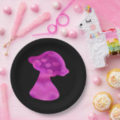 Whimsigoth Zen Pattern Mushroom Pappteller (Party)