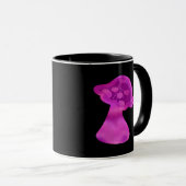 Whimsigoth Zen Pattern Mushroom Tasse (VorderseiteRechts)