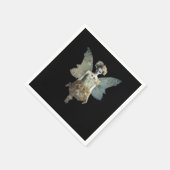 Whimsigoth Zombie Fairy Old Time Gothic Moody Art Serviette (Ecke)