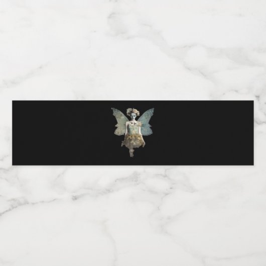 Whimsigoth Zombie Fairy Old Time Gothic Moody Art Wasserflaschenetikett (Einzelnes Label)