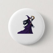 Whimsigothic Moon Witch Button (Vorderseite)