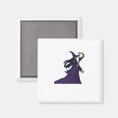 Whimsigothic Moon Witch Magnet (Vorderseite/Rückseite)