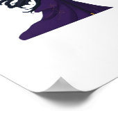 Whimsigothic Moon Witch Poster (Ecke)